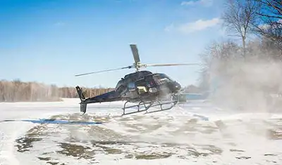 Helicopter charter service for Manitoba regional access